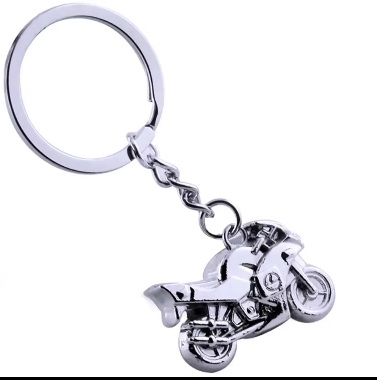 Heavy Duty Metal Sports Bike Keychain - Mini Bike Pendant, Compact Collectible for Motorcycle Enthusiasts, Suitable for Everyday Occasions