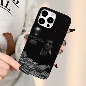 Liquid Large Hole Movie Character Money Pattern Shockproof Phone Case Cover for iPhone 15/plus/pro/max, Gift for Family/girlfriend