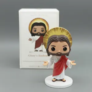 Jesus Figure Religious Ornaments Resin Art for Bible Study for Home Decor Christian Collection Handmade Sculpture Set Quality Christian Gift Christmas Gift