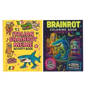 Ultimate Meme Coloring Book Gift, Includes 22 Celebrity Virus Characters, Designed for Gen Z & Alpha Humor Lovers, Hidden Pages, Perfect for Adults & Teens, Craft