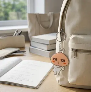 Kawaii Mood Charm Keychain, Cute Bowknot Keepsake, Fashion Bag Charm Accessory, Bag Charms