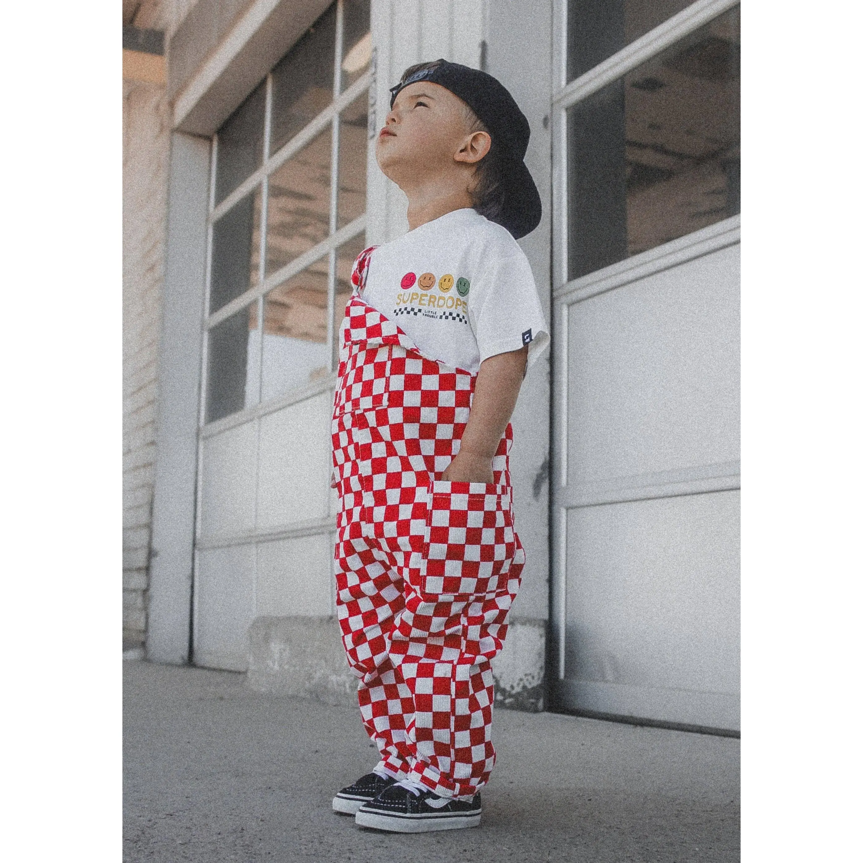 Checkered Overalls