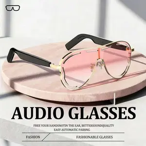 Smart Bluetooth-compatible Compatible 5.4 Sunglasses, Open Audio, Blue Light Filter, UV Protection, Waterproof, Ideal for Outdoor Activities and Daily Wear