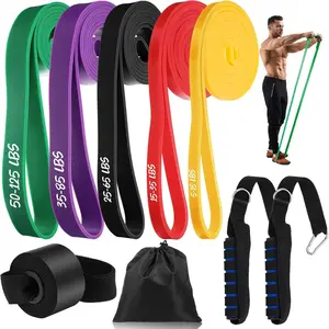 5Pcs Resistance Bands, Pull Up Assist Bands, Exercise Bands, Workout Bands, Resistance Bands Set Fitness, Training, Stretching, Physical Therapy for Men Women
