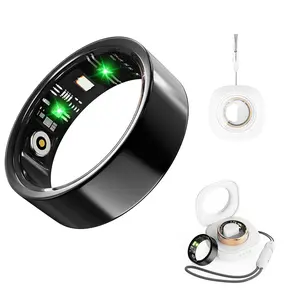 Smart Ring with Sleep Monitoring & 24/7 Health Tracking | Heart Rate, Blood Pressure, Blood Oxygen & Fitness Tracker | Remote Camera Control & Water Proof Wearable