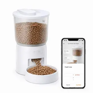 WAITHEM Automatic Pet Feeder with 5G WiFi, 3L Automatic Cat Food Dispenser , APP Control Dispenser, Dual Power Supply,Desiccant Bag