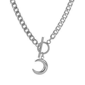Moon Pendant Necklace for Men Women Moon Pendant Necklace for Men Women