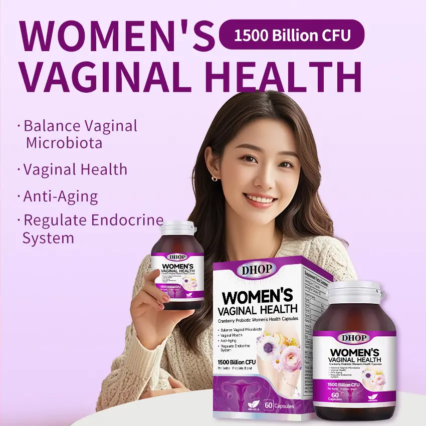 Amazon TK's popular cranberry probiotic capsules for women's ovarian care PH balanced flora active capsules
