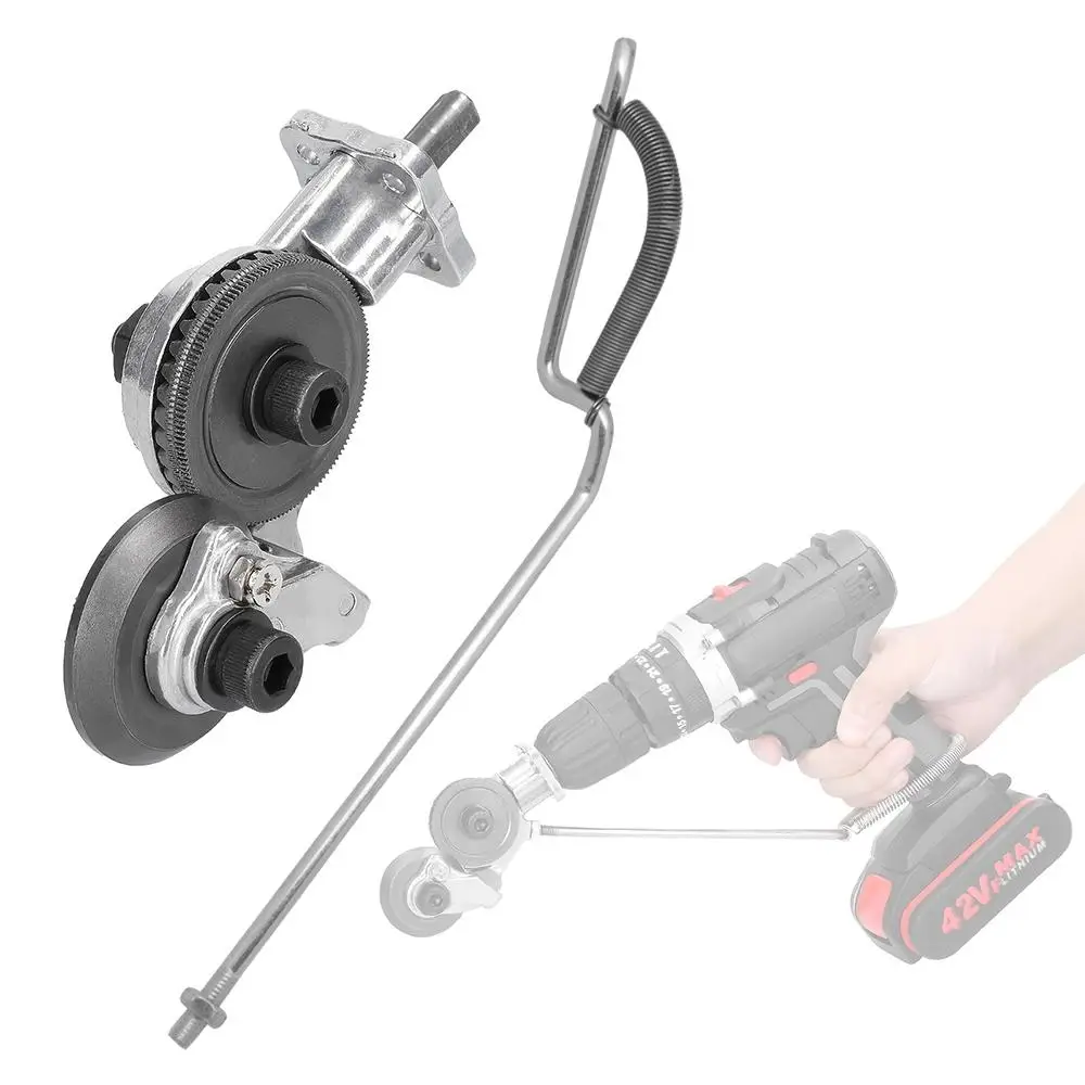 Multifunctional Electric Drill Plate Cutter, Multipurpose Sheet Cutter, High Speed Rotor Electric Nibbler for Cutting, Power Tool Accessories