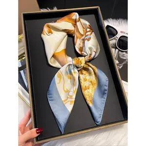 Fashionable Animal Print Square Scarf, Soft Comfortable Breathable Scarf for Women, Casual Versatile Scarf for Daily Wear