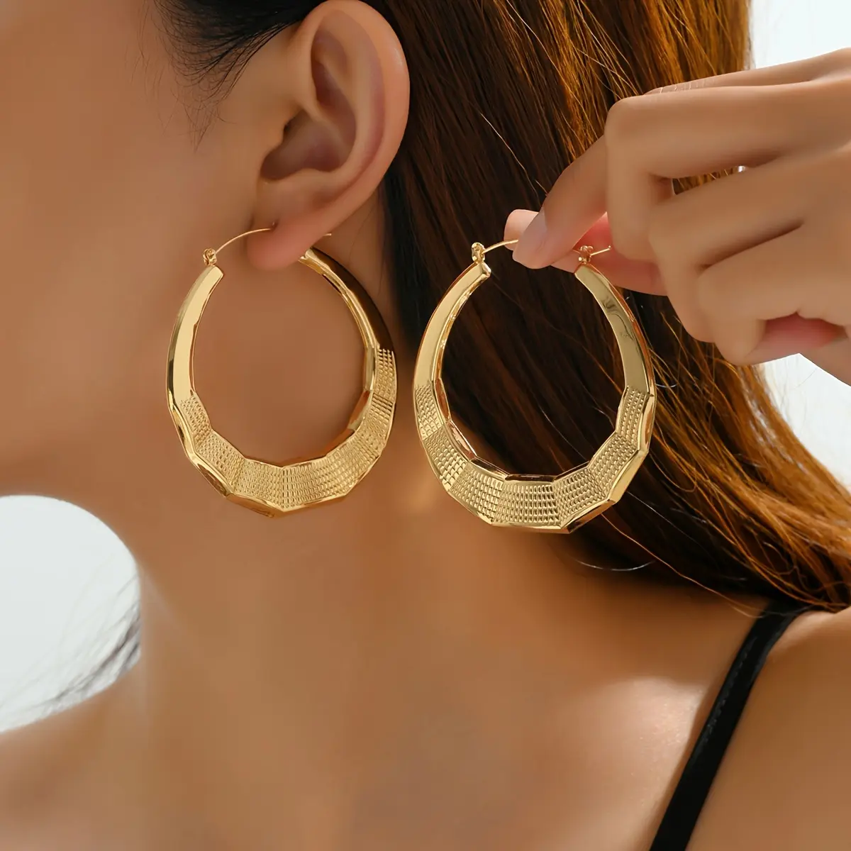 Bohemian Style Ear Cuffs and Earring Jewelry Set for Women, Chic Iron Accessories for Daily Casual Wear & Parties, Fashion Accessory