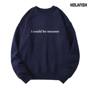 Holafish Unisex Oversized Retro Sweatshirt letter printing Soft Cozy Winter Top Festive Holiday Gift Limited Time Seasonal Deal