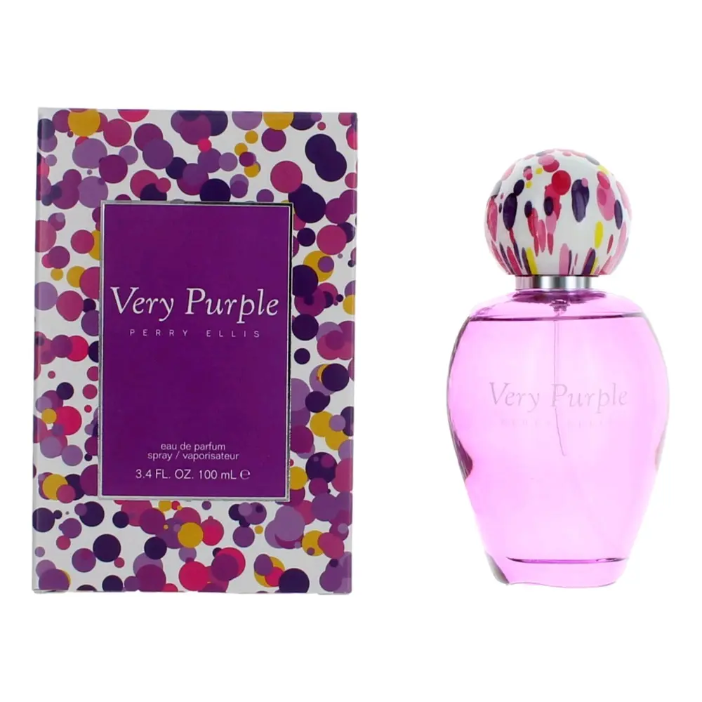 Women's Perry Ellis Very Purple Eau de Parfum (EDP) Spray, 3.4 oz (3-3.9 fl oz Range), 3 To 3.9 Fl Oz