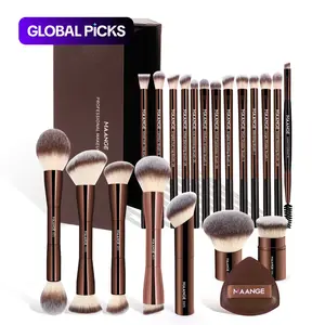 MAANGE Makeup Brush & Puff Set with Storage Box, 20pcs Makeup Brushes, 1 Puff & 1 Brush Storage Case, Professional Makeup Brush Kit for Women, Makeup Brush Kit, Makeup Tool #GLOBAL PICKS