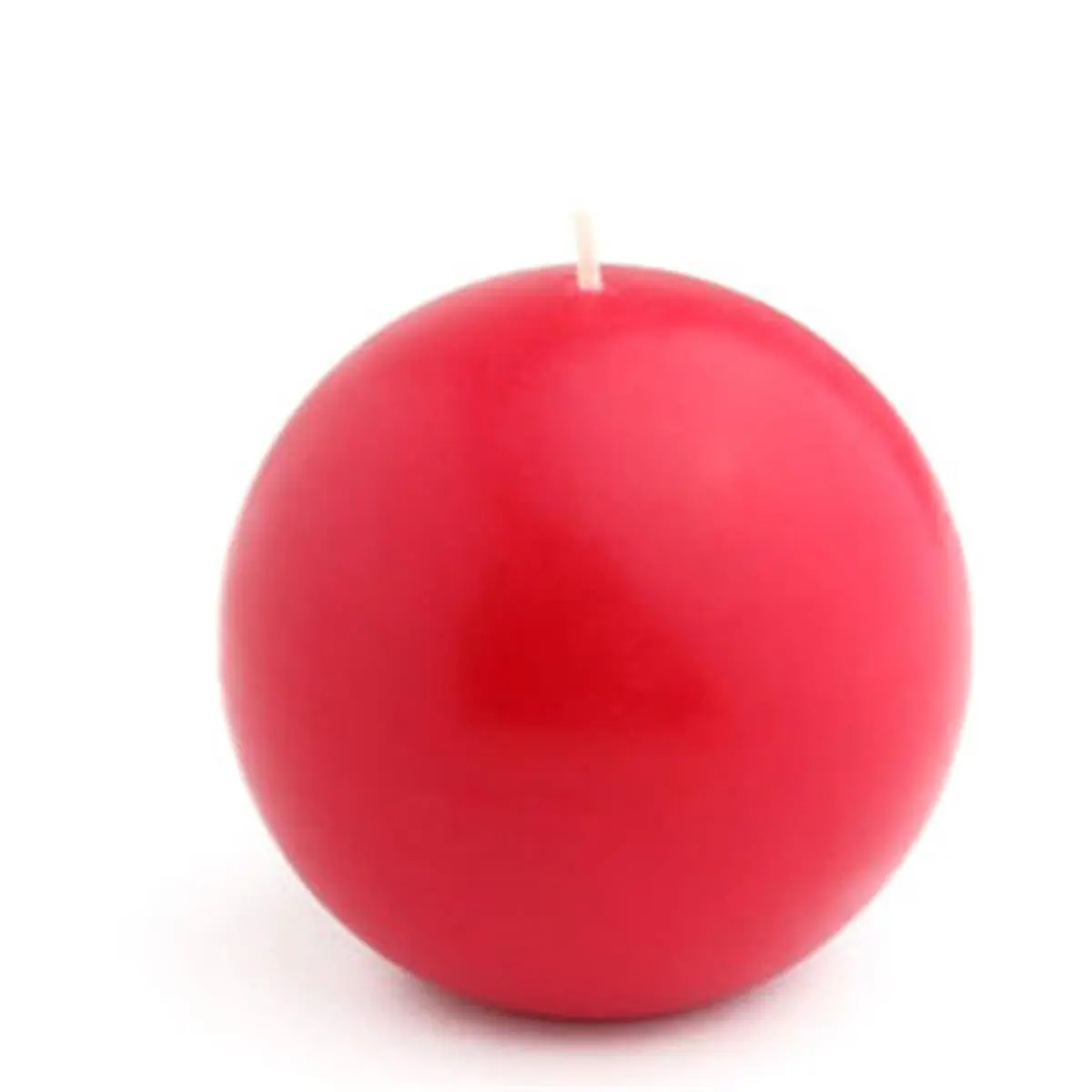 4 in. Red Ball Candles -2pc-Box