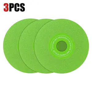 LOZLIN 3PCS 4.5" Diamond Saw Blade Rock Plate Flat Grinding Disc for Tile Marble Ceramics Cutting Chamfering & Grinding Angle Grinder Power Tools 22.23 Aperture