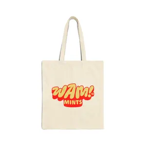 WAM!™ Mints Logo Pastel Tote | Cotton Canvas Bag