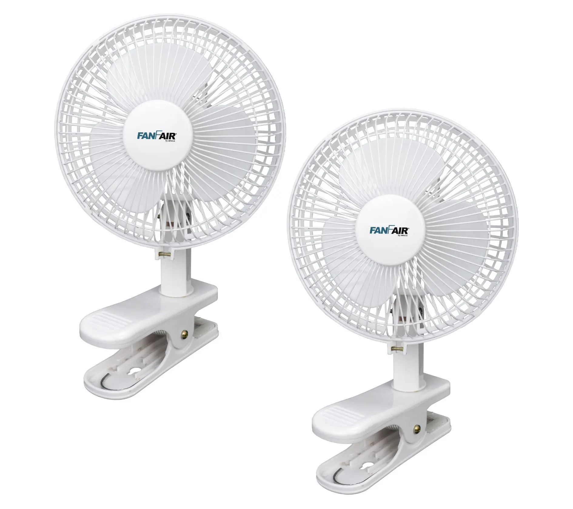 FanFair 6" 2-Speed Clip-on Fan - 2pk