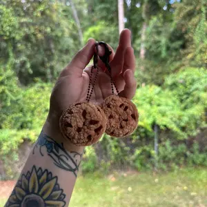 Crochet cookie keychains!!