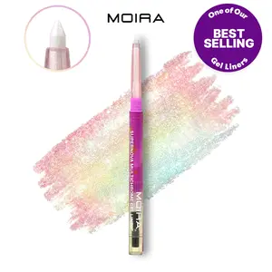 Moira | Supernova Multichrome Gel Eyeliner | Smooth gel texture, Built-In Sharpener, Water & Smudge-Proof | Shade (011, Stardust) | Upto 12hrs