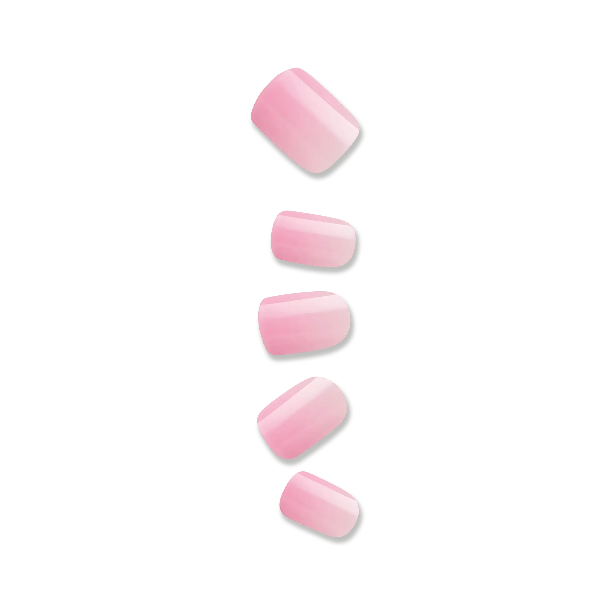 Impress Color No Glue Fake Press On Nails - Fairy Breath | Solid, Pink, Short, Squoval, Manicure