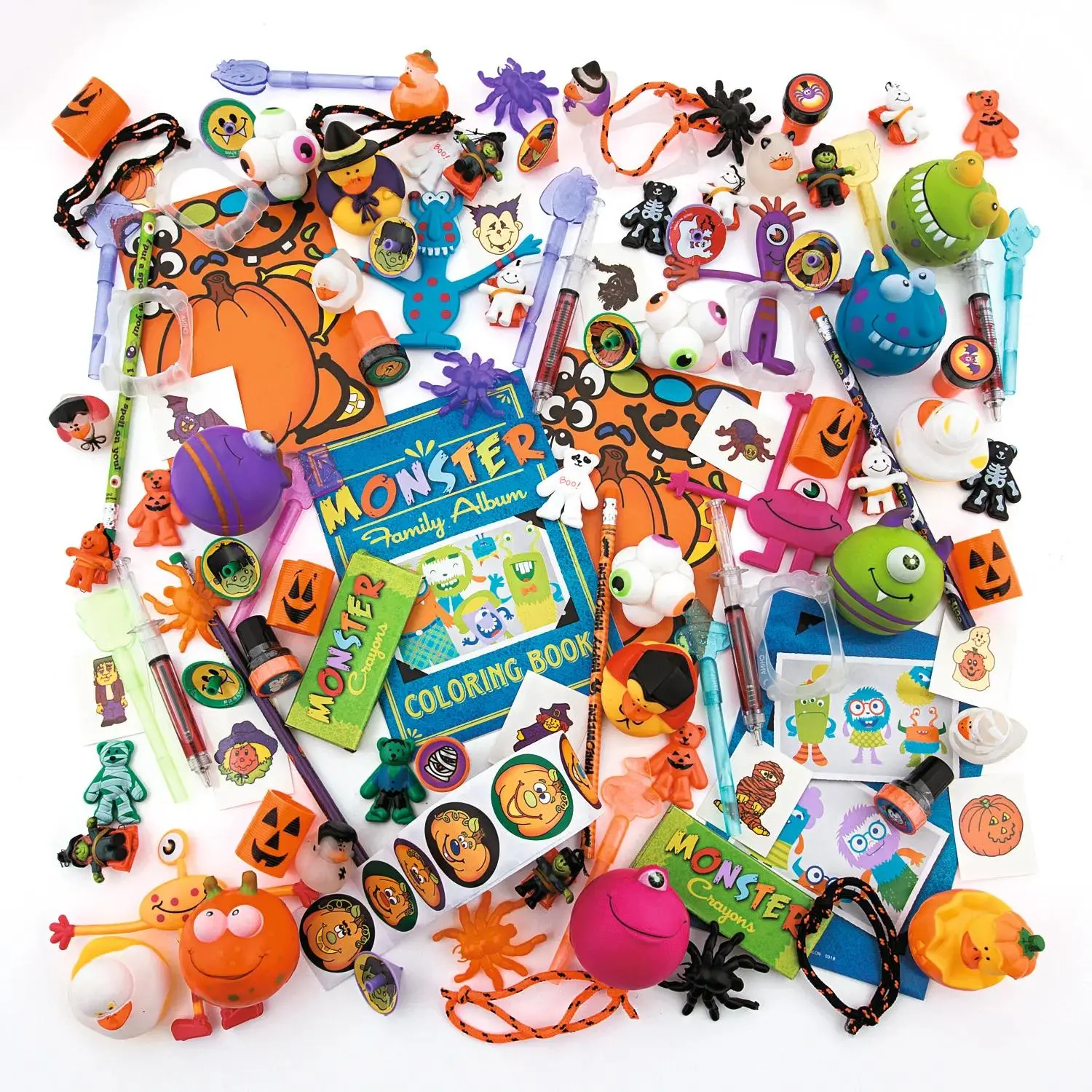Bulk 500 Pc. Halloween Novelty Toy & Stationery Giveaway Assortment