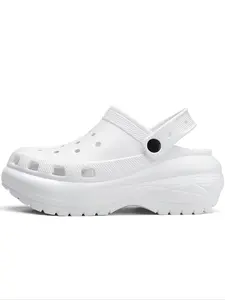 Women's Comfortable Thick Sole Clogs, Textured Design Clogs, Durable Indoor and Outdoor Use, Ideal Valentine's Gift for Women, Lightweight Easy to Clean Casual Sandals, Thick Sole Slippers, Unique Sandals
