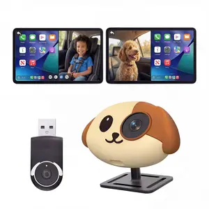 Baby Car Camera & Wireless CarPlay Adapter, 1080P HD Rear Seat Monitor Display on Car Screen, 150°Wide Angle No-Glow Night View, Safety for Kids, Infants & Pets