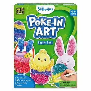 Skillmatics Poke-in Art - Art & Craft Activity, Mess-Free Art for Kids, DIY Kit, Gifts for Girls & Boys Ages 4 to 9 Creative Play Artistic