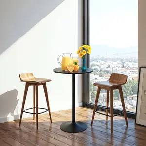 BestOffice Premium 40-Inch Height Pub Table Round Cocktail Bistro Bar Table Perfect for Home Kitchen Dining Breakfast Nook Small Space Entertaining Cafe Style Decor Outdoor Patio Furniture