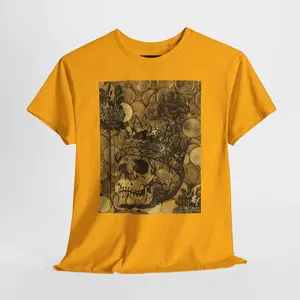 Vintage Floral Skull Tee | Botanical Skull Illustration, Gothic Floral Shirt