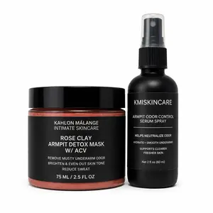 KMISKINCARE 120 Armpit Reset Kit | Effective Odor Management & Freshness, Hydrate, Exfoliate Moisturize, & Soften underarm skin | for kids, teens, & adults
