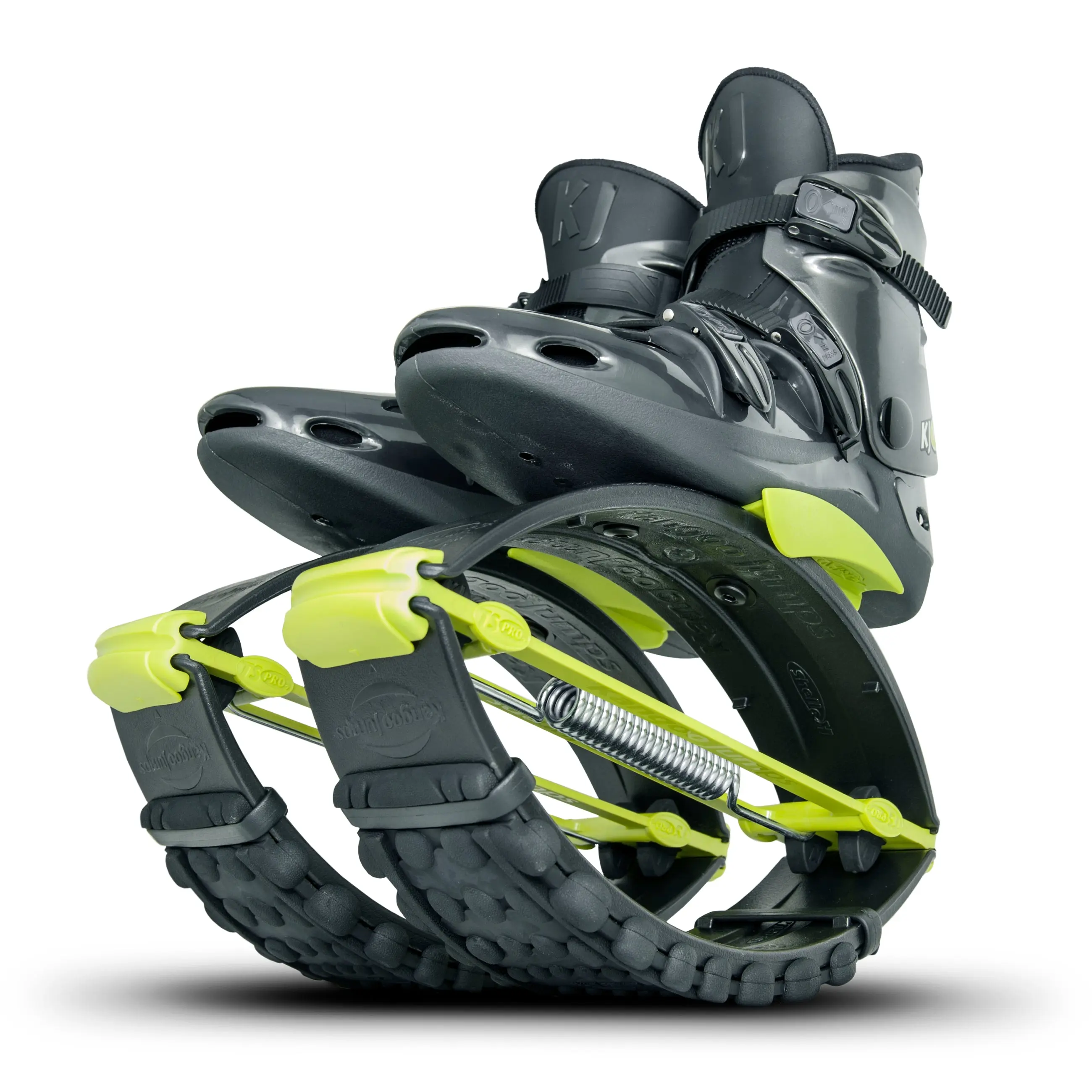 Kangoo Jumps KJ-PRO7 Negro Amarillo Botas de rebote con envío gratis!!