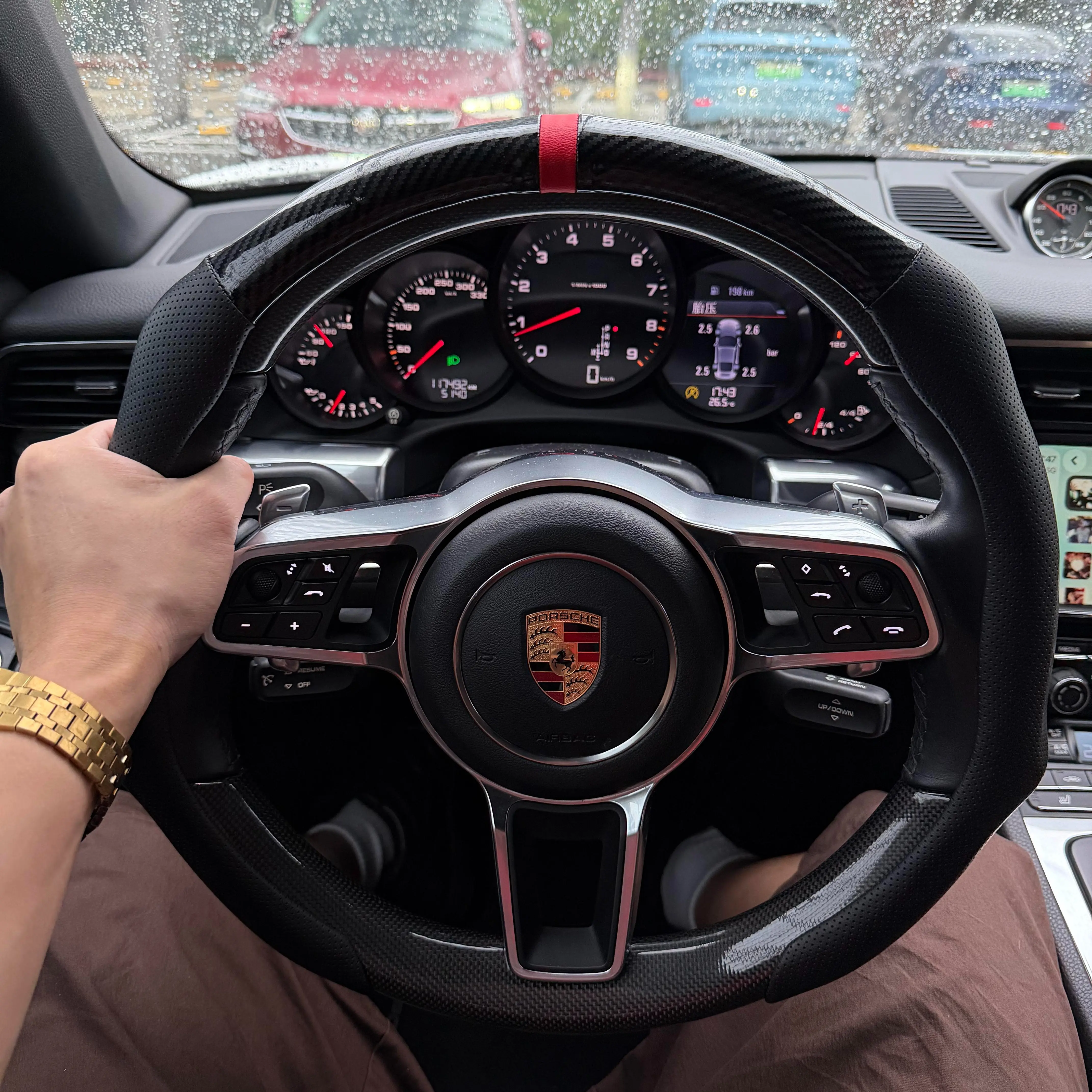 2026 New Nappa Leather Universal Steering Wheel Cover - Non-Slip, Breathable, Ultra-Thin All-Season Car Protector with Modern Sport Design, Multiple Color Options, Quick-Install Car Interior Accessory