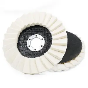 Wool Felt Polishing Pads - Wool Felt Polishing Wheels, 2-pack, 4.5-inch wool polishing wheels, suitable for angle grinders and car wax.