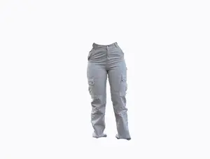 High Waist Cargo Pants
