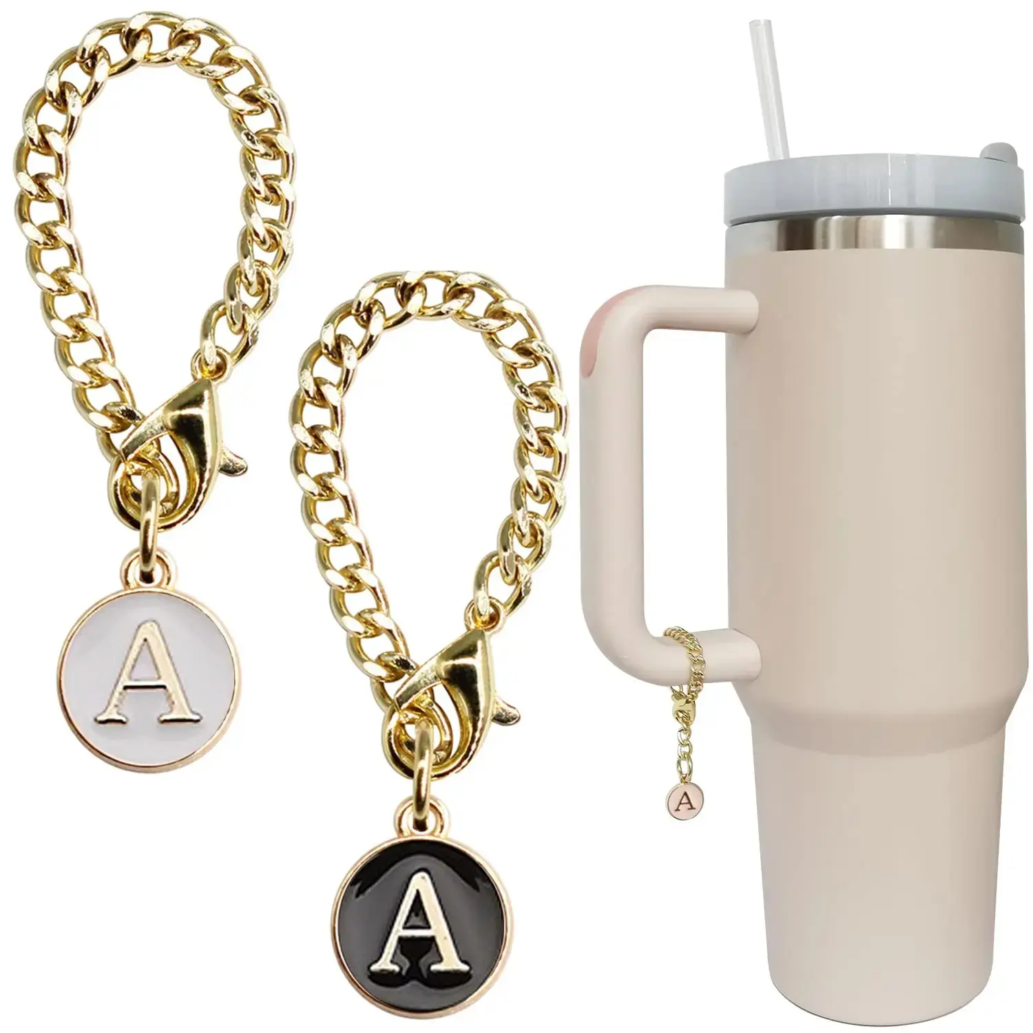 Letter Charm Accessories for Stanley Cup