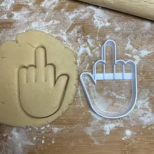 Middle Finger Cookie Cutter - 3D Printed Plastic Tin