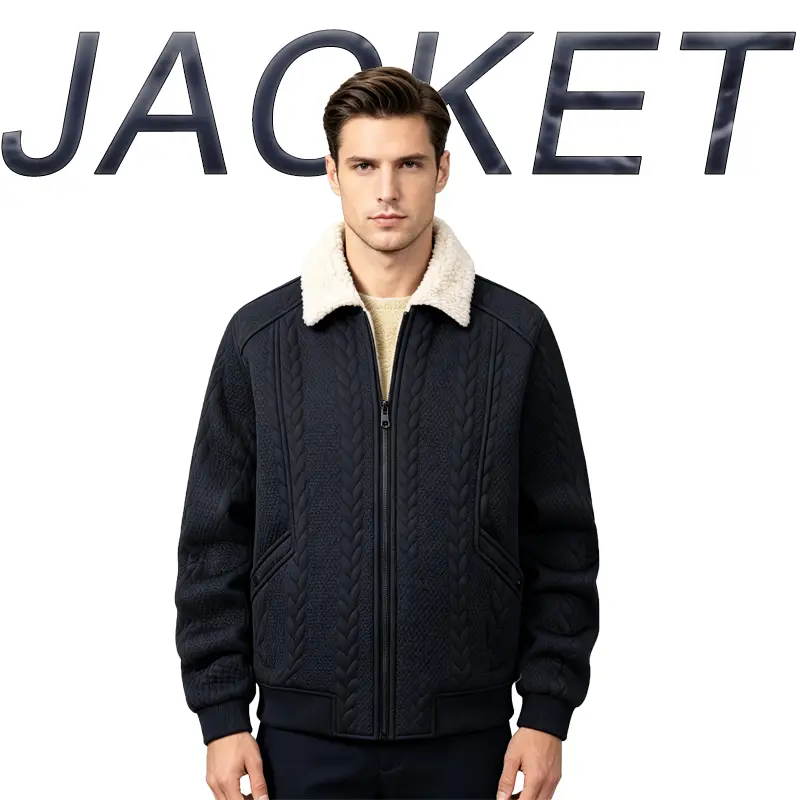 Men’s vintage solid-color long-sleeve warm aviator jacket, street casual everyday versatile outerwear, classic design, suitable for commuting, outings, and outdoor leisure.