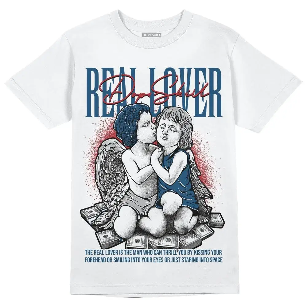 DopeSkill Graphic Tees French Blue 12s Streetwear Unisex Cool T-Shirt Sneaker Colour Matching Real Lover Graphic