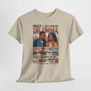 Dilemma Retro R&B Tee — Nelly & Kelly Song Lyric Shirt