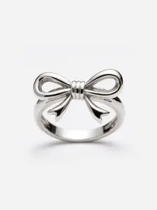 1 PC Vintage Bowknot Cubic Zircon Ring for Women Fashion Jewelry for Festival Party Daily Clothing Decor Trendy Exquisite Wedding Engagement Promise Ring Ladies  Anniversary Party Birthday Valentine's Day Festival Gift for Girlfriend Unique Rings