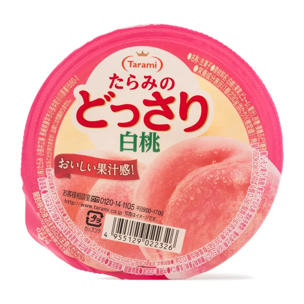 Tarami Jelly Cup with White Peach