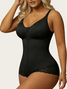 1 Count Women Adaptable Shoulder Band And Hooks Closure Shapewear, High Waist Shaping, Colombian Shapewear, Fajas, Butt Lifting And Tummy Control Bodysuit, High Compression Shapewear Jumpsuit, Body Shaper, Suitable For Training Or Sports