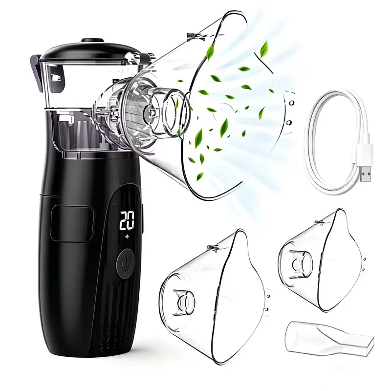 Luxury Handheld Smart Nebulizer - USB-Powered Rechargeable Lightweight Beauty Products, Self-Cleaning, Quiet Operation, Deep Hydration, Gentle Soothing, Low-Residue Personal Care Device for Sensitive Adults