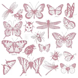 Redesign With Prima Decor Clear-Cling Stamps - Monarch Collection - 12x12 clear cling 655350650087