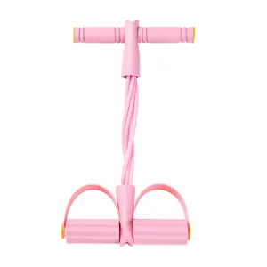 Multi-functional Pedal Resistance Band Trainer – Portable Foot Pedal Fitness Equipment Home Gym Full Body Workout Machine, Exercise Sit-ups, Yoga, Abdominal Training