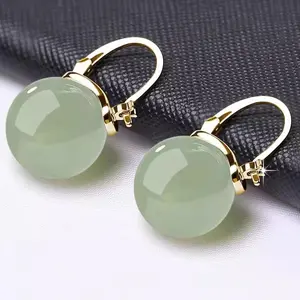 Jade Earrings with Temperament And Personality - Anti-Allergy Design with Secure Buckle
