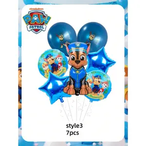 7 pieces birthday balloon party decoration balloons, cartoon birthday balloons set, Balloon kit, wedding, Halloween, Christmas decoration