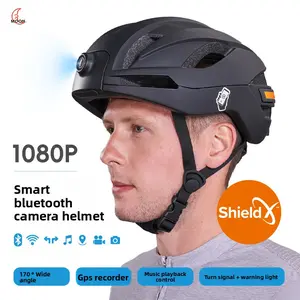 Smart Bluetooth Camera Cycling Helmet - Wide-Angle Recorder Safety Gear for Road & Mountain Bikes